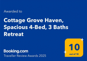 Cottage Grove Haven, Spacious 4-Bed, 3 Baths Retreat
